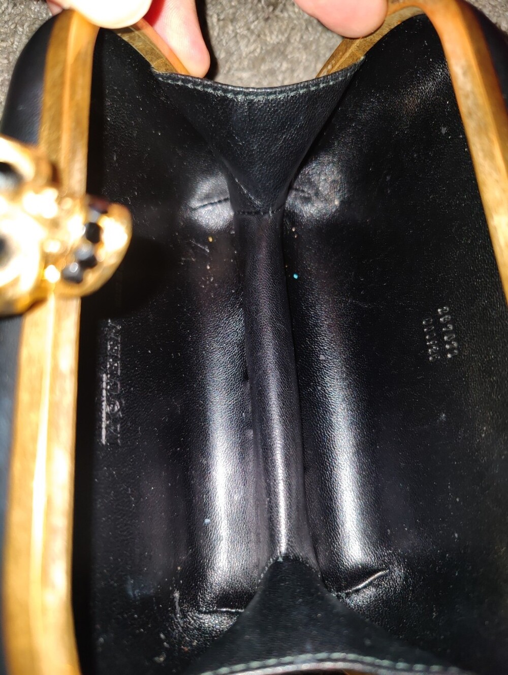 Alexander McQueen Skull Mohawk Clutch Bag In Black Leather - Picture 4 of 5